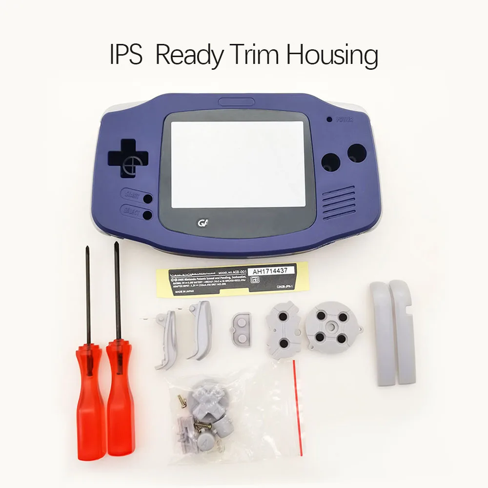 ใหม่เปลือกหอยเต็มรูปแบบสําหรับ GAMEBOY ADVANCE IPS LCD ปรับแต่ง Shell Hard Case สําหรับ GBA IPS Backlight LCD