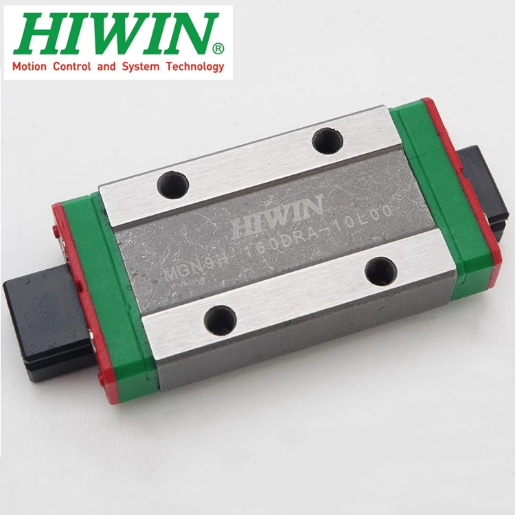2 Stück Original Hiwin Linearführung MGN9 150 200 250 300 350 400 450 500 550 mm MGNR9 Führung + 2 Stück MGN9H Blockgleiter CNC-Teile – Detail 6