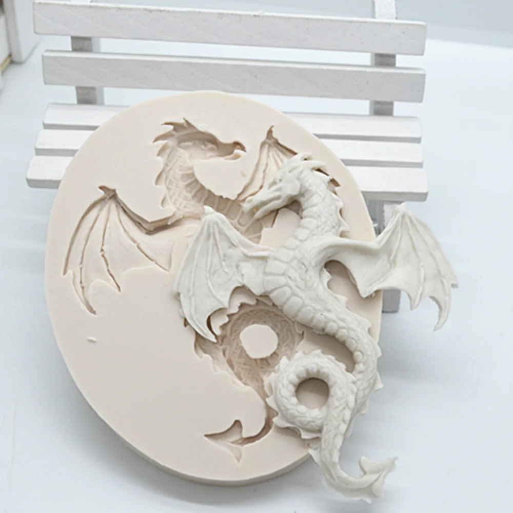 Luyou 3D Dragon Silicone Resin Molds Pastry Fondant Mould Wedding Cake Decoration Tools Kitchen Baking Accessories