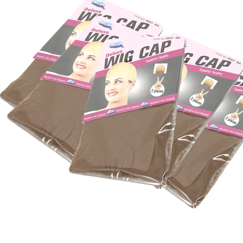 10PCS (5bags)Stocking Wig Cap Fashion Stretchable Mesh Wig Cap  Mesh Weaving Black Brown Beige Wig Hair Net Making Caps Hairnets