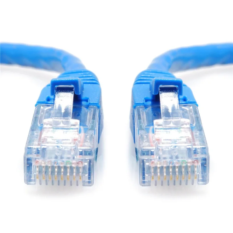 Cabos-Ethernet CAT6 Seis, Gigabit, red de ordenadores por Internet, Linhas Duplo Blindado, Rede Estavel Para ordenador Cor Azul