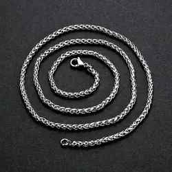 Cheap Width 3MM Stainless Steel Keel Chain Necklace Fashion Men Link Necklace Hip Hop Rock Jewelry Length 50-70CM drop shipping