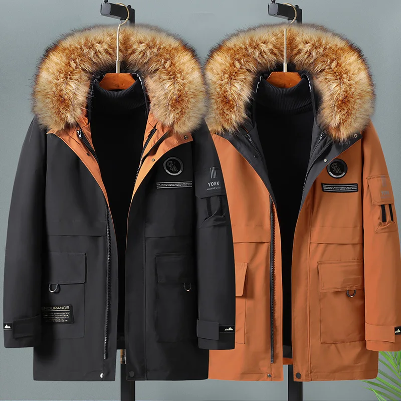 -30 degrees new High Quality Men Plus fleece liner Jacket Winter three-piece Coat Thick Parkas Casual Plus Size 8XL 9XL 10XL