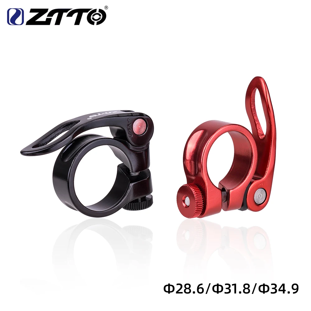 ZTTO Quick Release Ultralight Bicycle Seat Post Clamp 28.2 31.8 34.9mm Aluminum Alloy MTB Road Bike Seatpost Clamp Saddle Lock