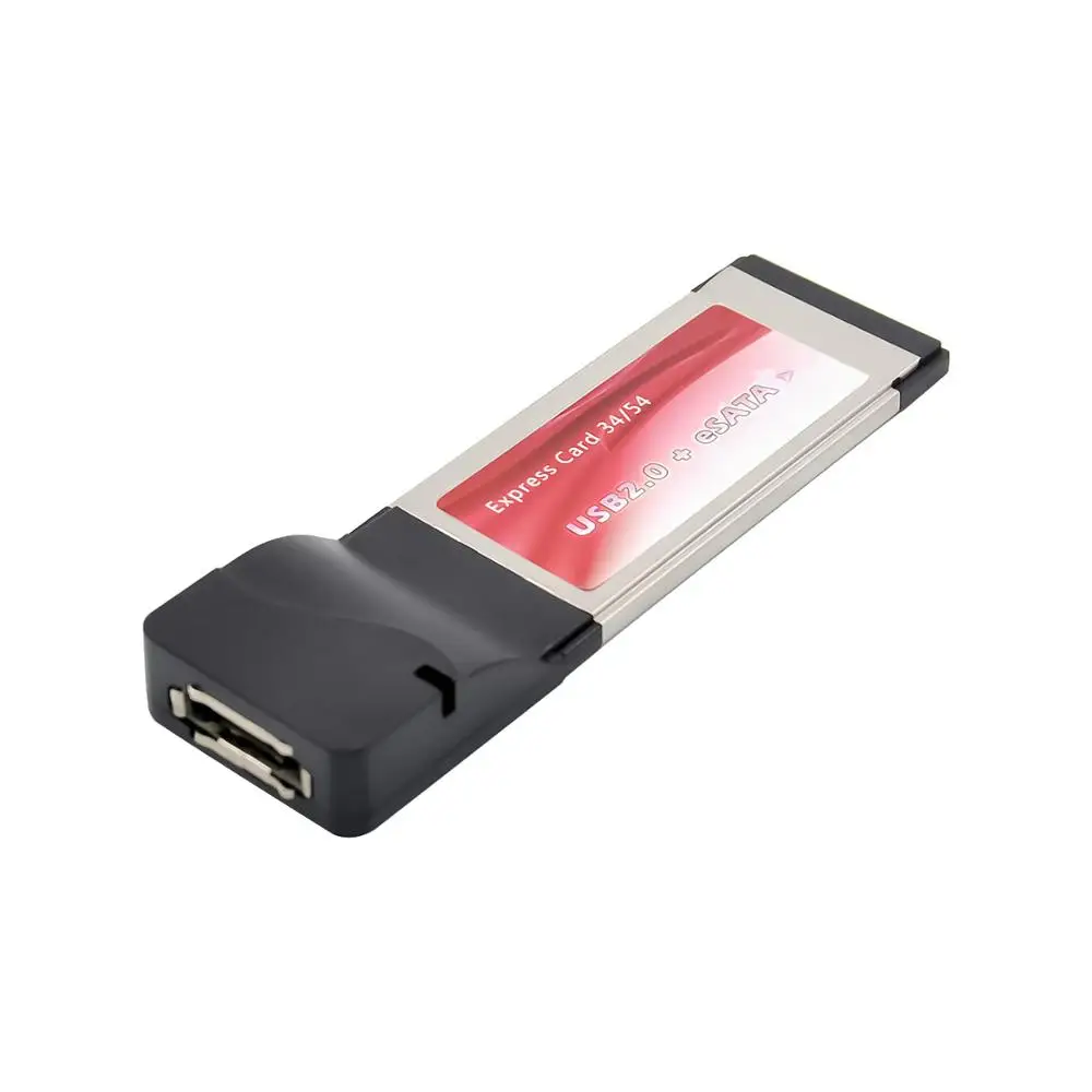 Express Card ExpressCard 34mm to usb2.0+eSata Hard Disk SSD Adapter e SATA sil3531 Chipset