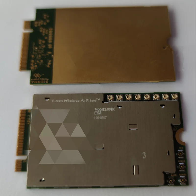 Sierra Wireless EM9190 5G NR Sub-6 GHz and mmWave Module Cat20 M.2 package Galileo, Glonass, GPS, Beidou Download 5.5 Gbps