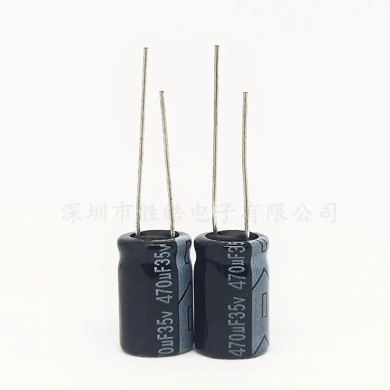 10PCS Higt Quality 35V470UF 10*17mm 470UF 35V 10*17 Aluminum Electrolytic Capacitor Size：10x17（MM）