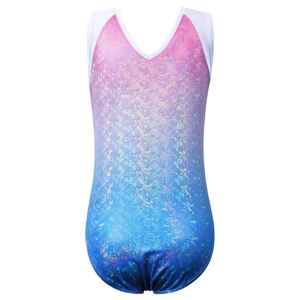 BAOHULU Gymnastics Leotards for Girls Dance Ballet Unitard Sparkle Rhinestone Athletic Outfits Teens Kids Practice Bodysuit