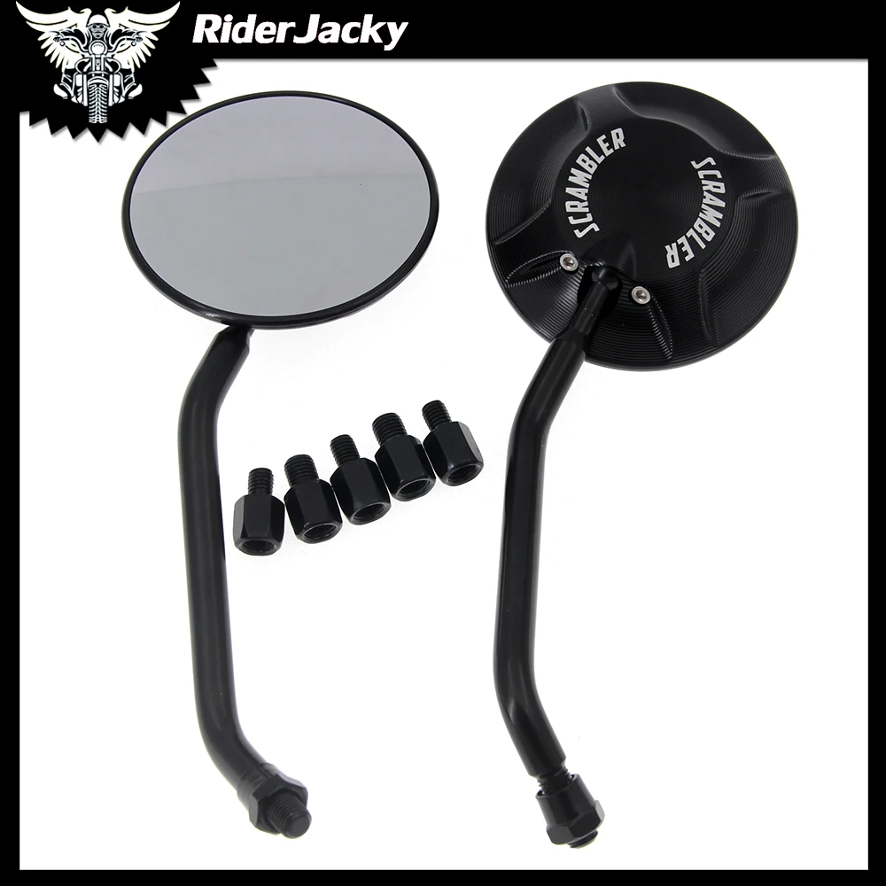 Universal CNC Motorcycle Rear View Mirrors For Ducati Scrambler 800 1100 RearView Mirror