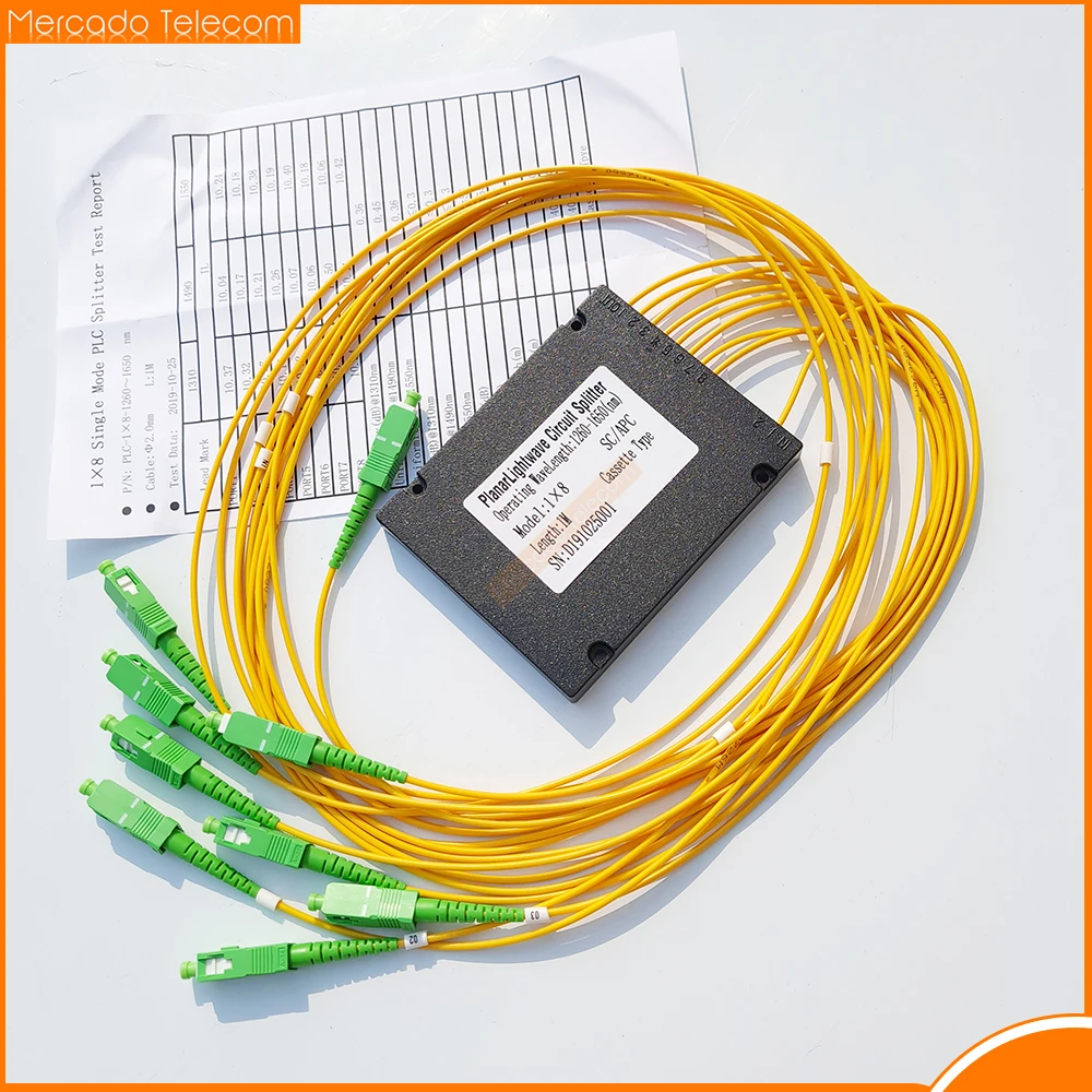 

1x8 FC/ UPC PLC Fiber Optic Splitter,Cassett Fiber Optical Splitter or ABS PLC Splitter,Single Mode ,SC FC LC ST Connector