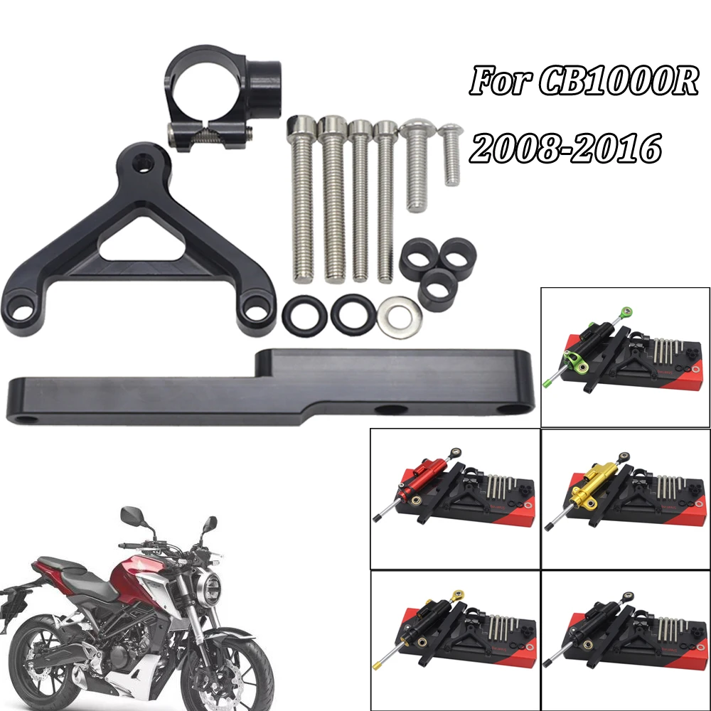 For HONDA CB1000R CB 1000R 2008-2016 2015 2014 2013 Motorcycle Steering Damper Stabilizer Linear Reversed Safety Control Bracket