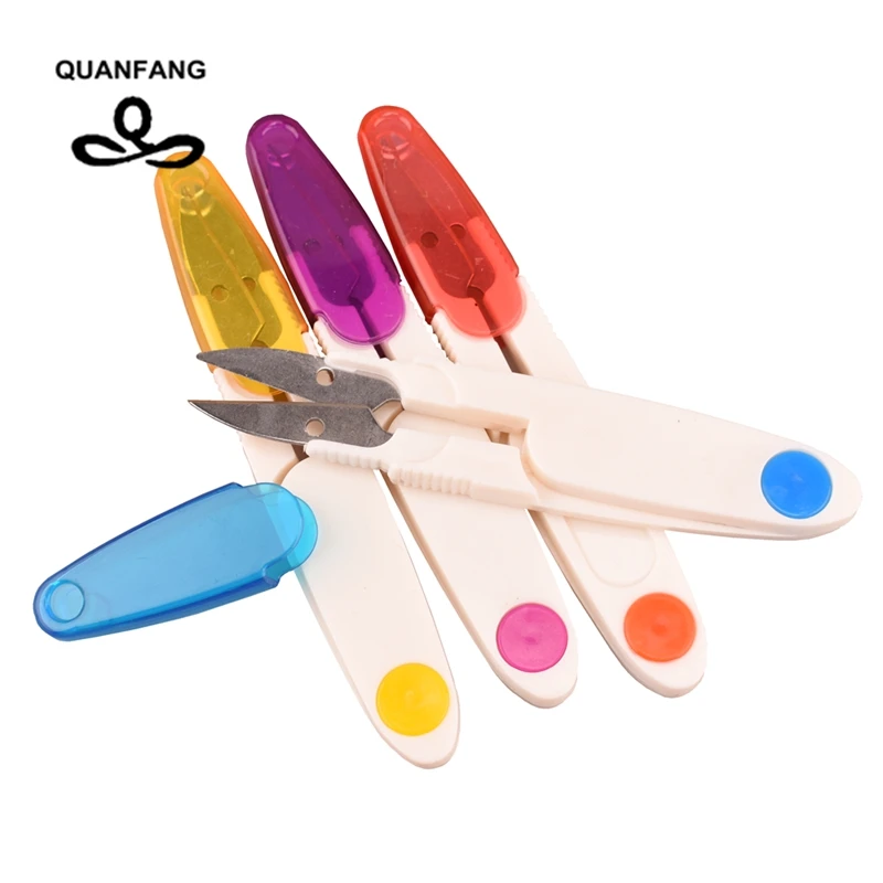 QUANFANG Scissor Cross Stitch Tailor DIY Tool Supplies fish line Trimmer Thrum Yarn Thread  Sewing Clipper Portable cutter Nippe