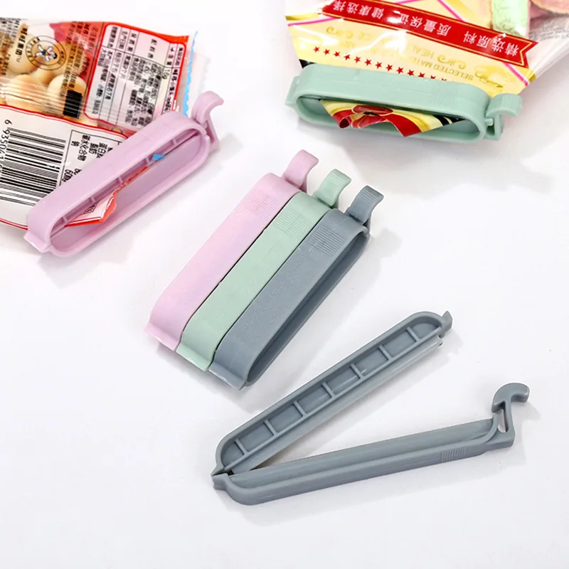 WIKHOSTAR 12Pcs/set Plastic Sealing Clips Food Storage Bag Clips  Mini Vacuum Sealing Clamp Food Clips Kitchen Accessories