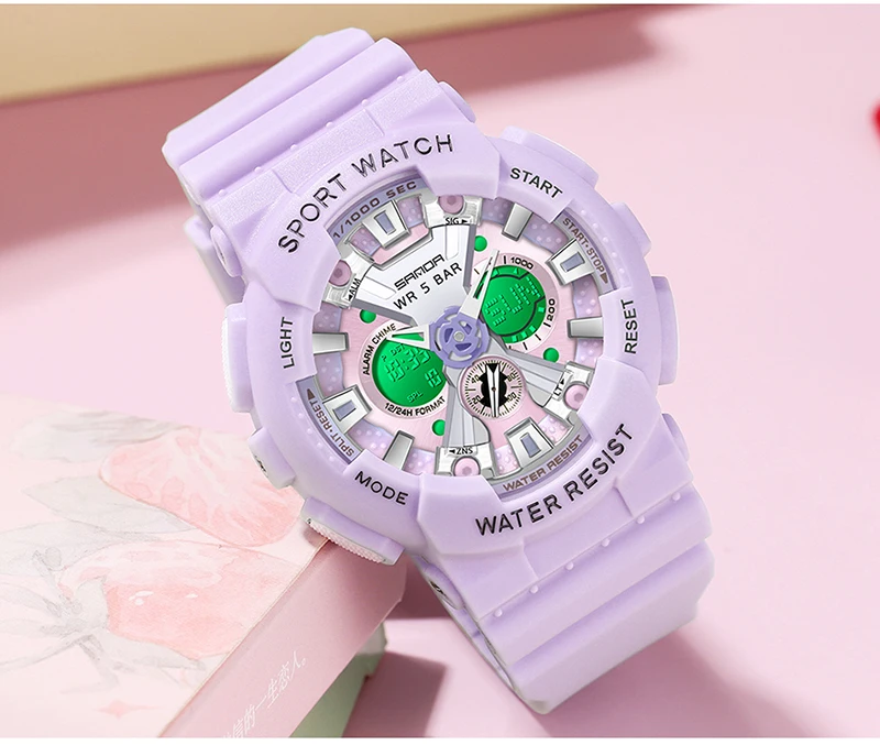 Women's LED Digital Sports Watch description 34