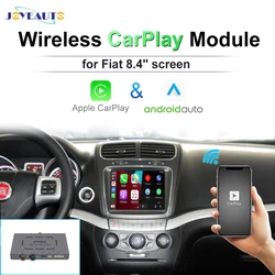 JoyeAuto bezprzewodowe Apple CarPlay dla Fiat Freemont 500 500X GRande Punto Panda 8.4 ''lusterkowce Android Auto AirPlay Retrofit Box