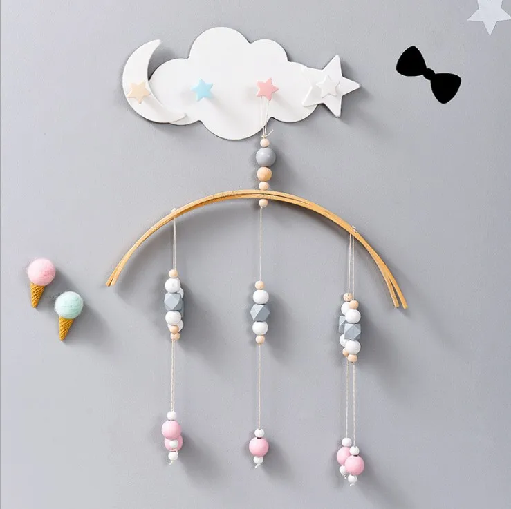 

Bell Toys For Kids Muzhu Wind Chimes Decoration Home Decor Macrame Boho Children's Room Decoration For Baby Makrama для дома