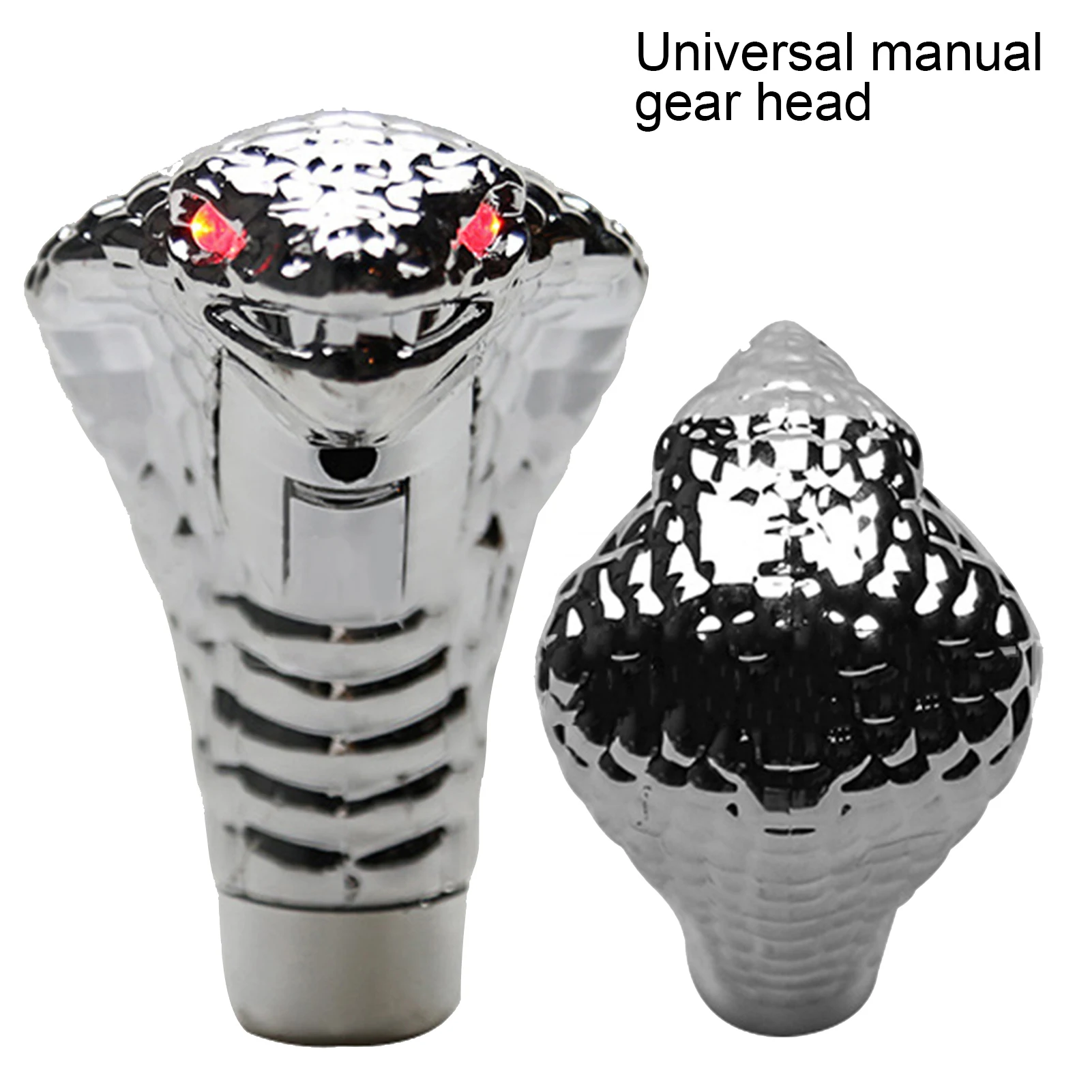 1Pc Universal Snake Designed Universal Car Manual Gear Shift Knob Stick with LED Lamp Car Styling Accessories Interior