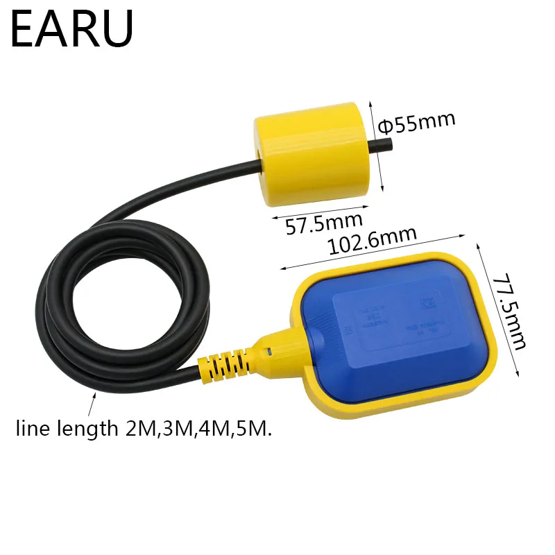 2M 5M kontroler przełącznik pływakowy przełączniki cieczy płynny płyn poziom wody przełącznik pływakowy przełącznik sterowanie stycznik czujnik