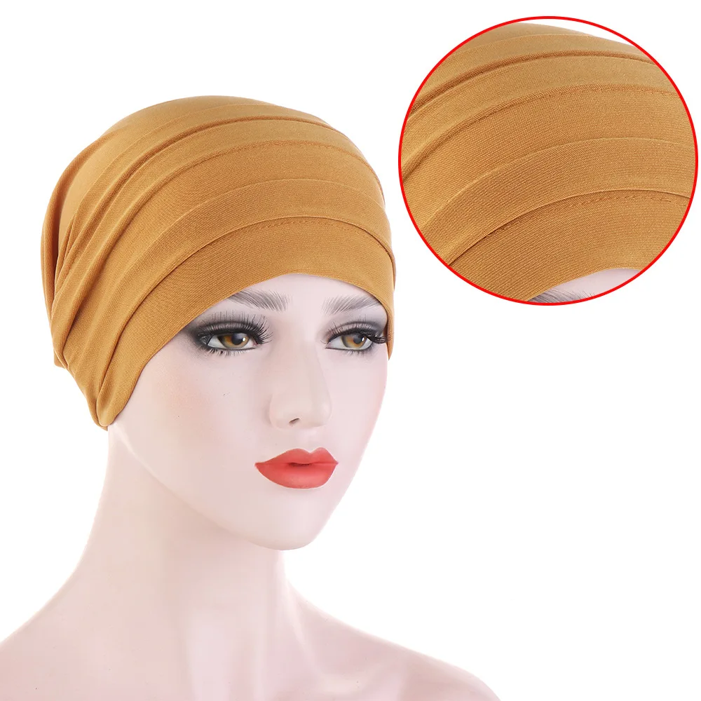 KepaHoo muzułmanki krzyżowy jedwabny sen kapelusz po chemioterapii czapka Turban szalik Chemo Beanie czapka hidżab nakrycie głowy chusta na głowę