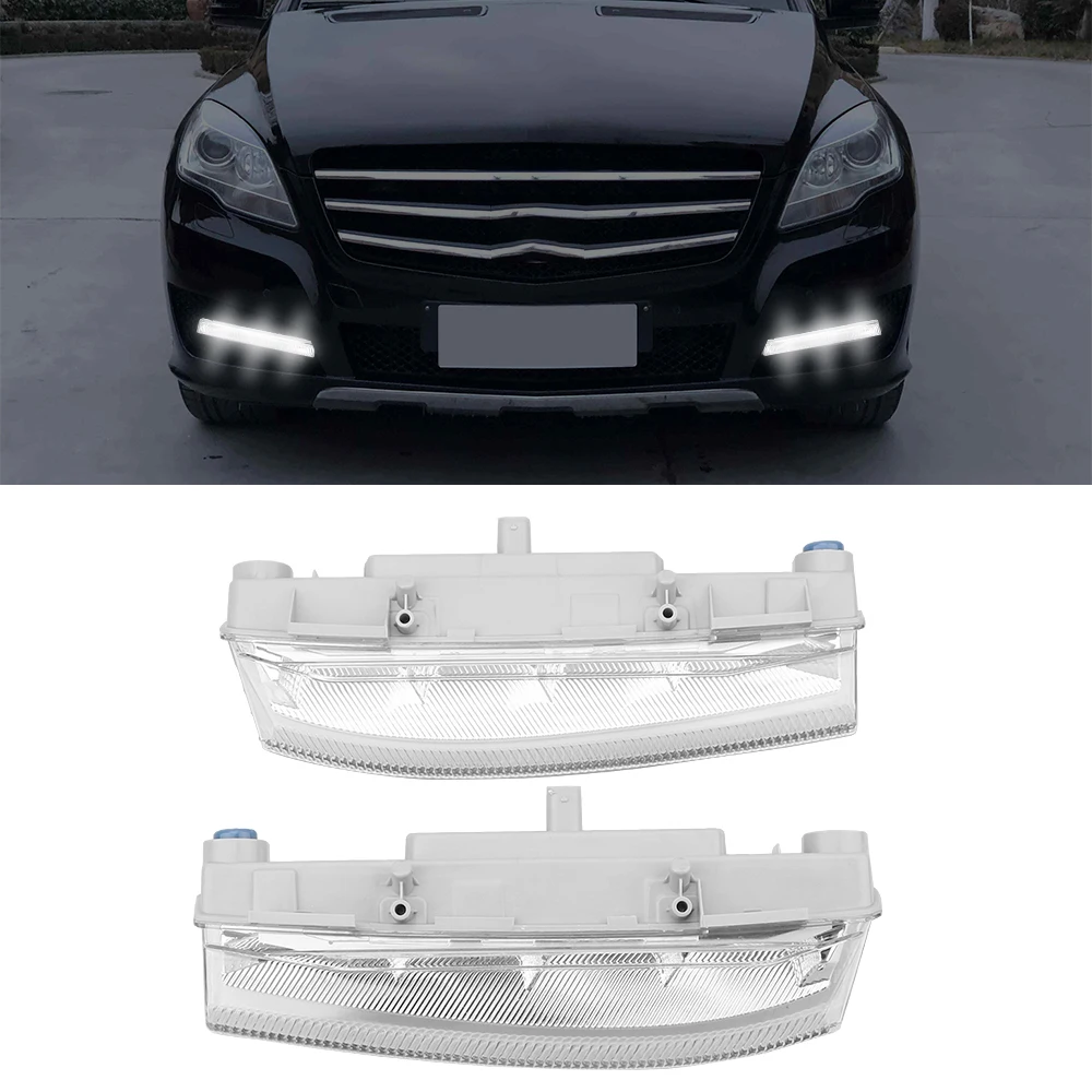 Feu antibrouillard avant LED DRL pour Bz W204 W212 C250 C280 C350 E350, feu de jour pour voiture