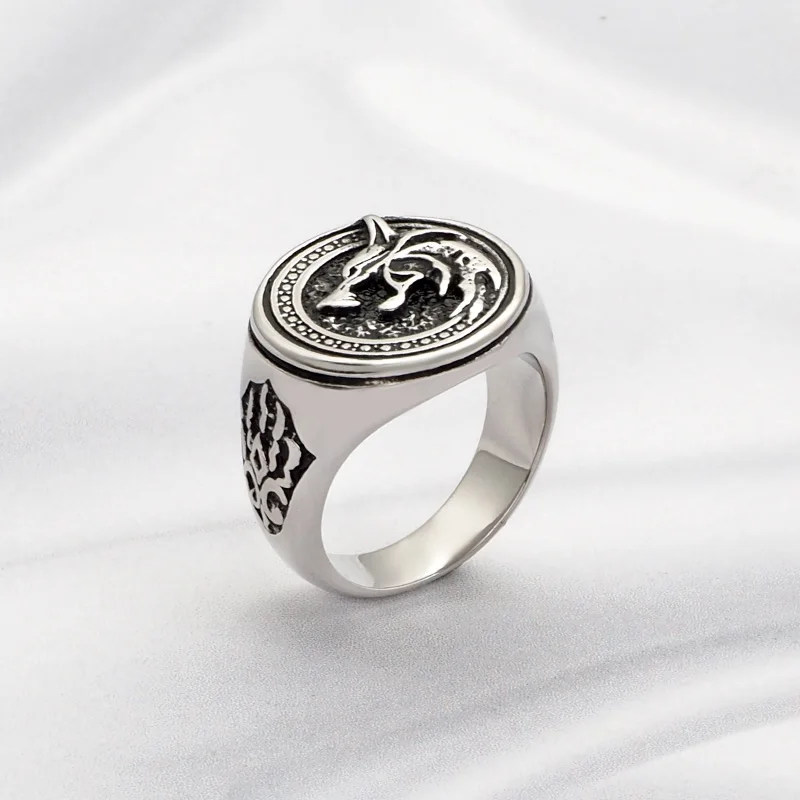 Men\'s Hunter Wolf Claw Ring Vintage Viking Warrior Punk Ring Biker Rock Rings Statement Jewelry For Gift