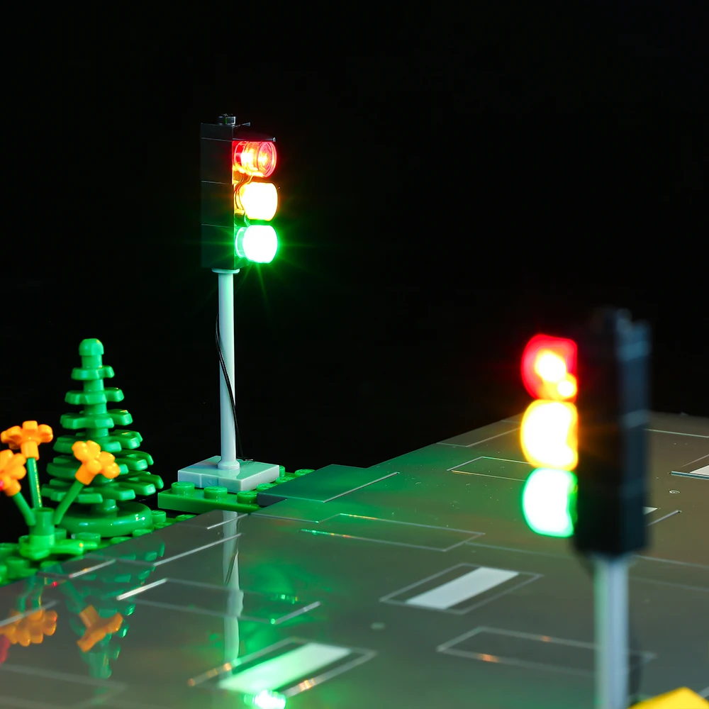Led Light Kit Building Blocks City Road Plates For LEGO 60304 (Only Light Kit Included)