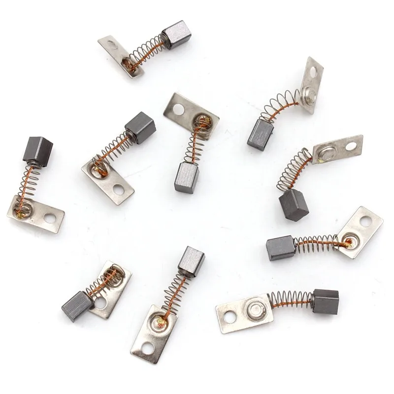 10 Buah Sikat Karbon Alat Listrik Sikat Grafit Motor Listrik untuk Seri Sajid 210 102L 105L 3*3*4.5Mm