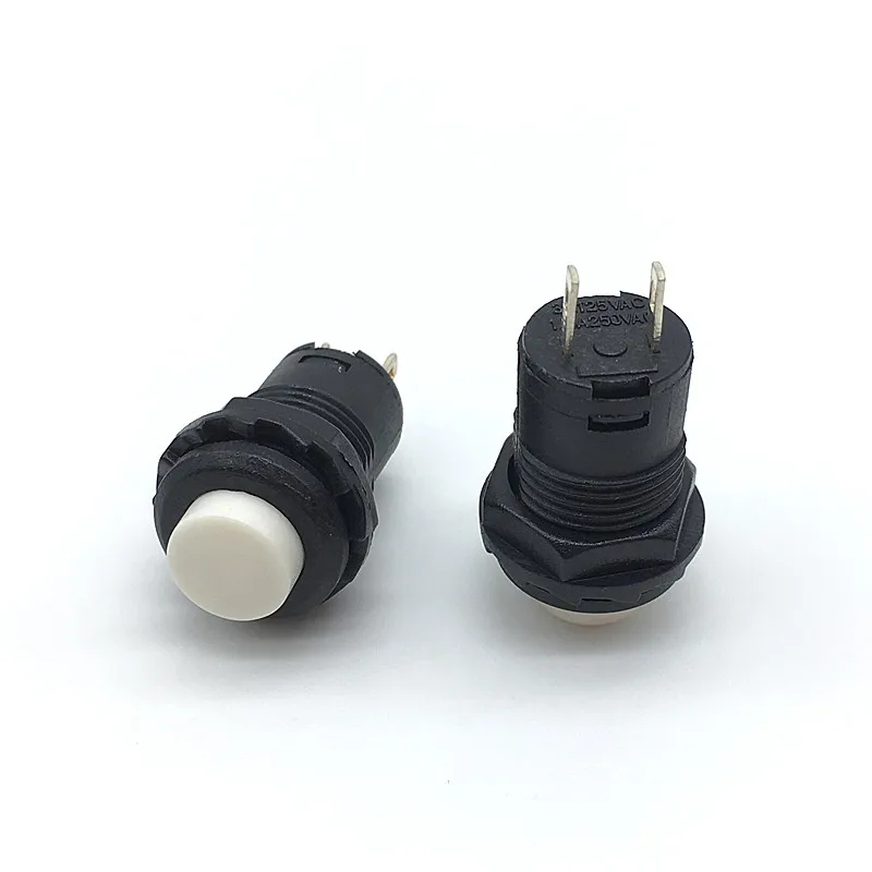 6pcs DS228 12mm Lock Latching OFF- ON Push Button Switch maintained fixed pushbutton switches Momentary DS-427/428