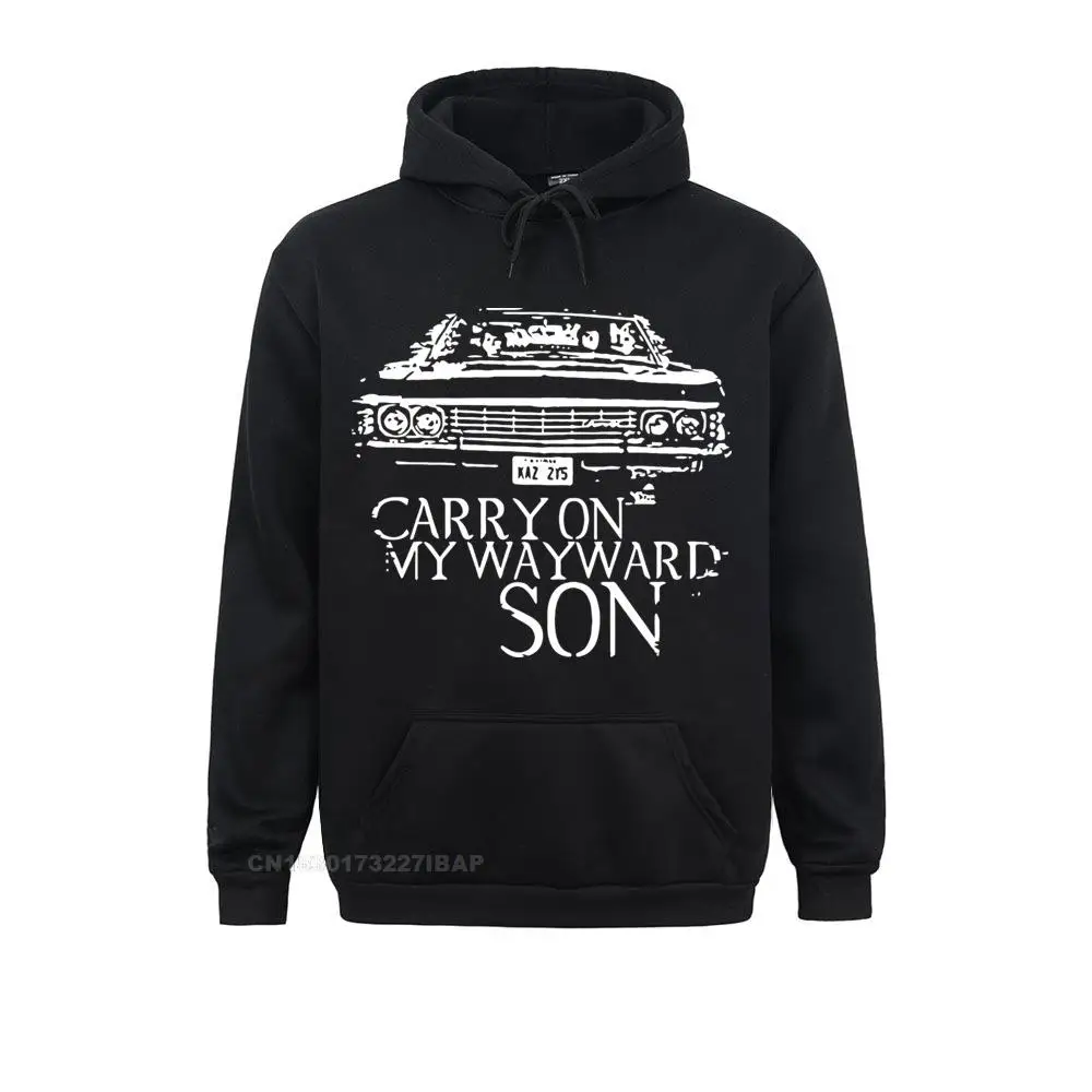 

Supernatural TV Series Harajuku Hoodies Carry On My Wayward Son Songs TShirt EU Size Cotton High Quality Tops