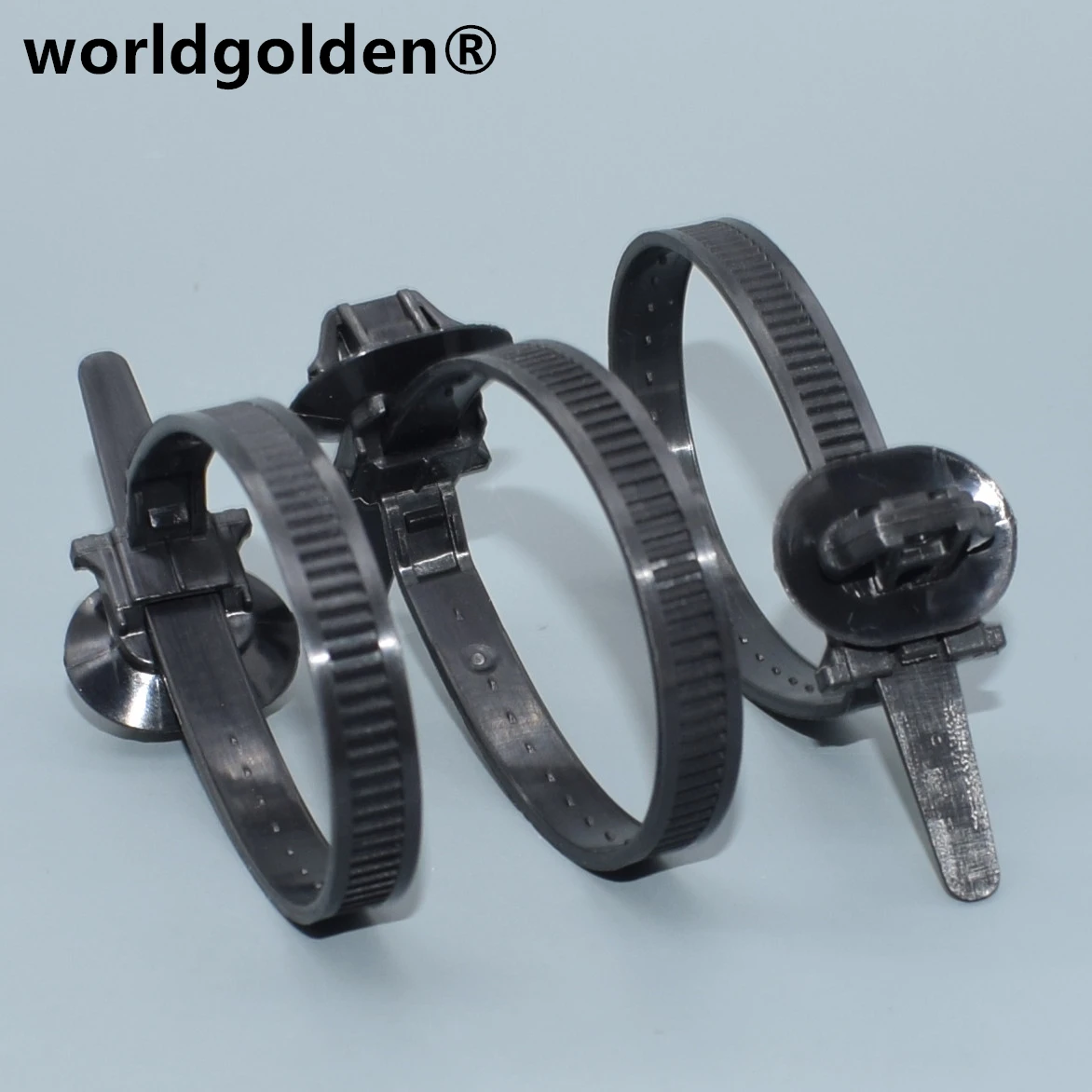 worldgolden 100pcs plastic fasteners Cable Strap Length: 185.3mm  for Joylong#82678-A9006,Kinglong#37Z16-24353