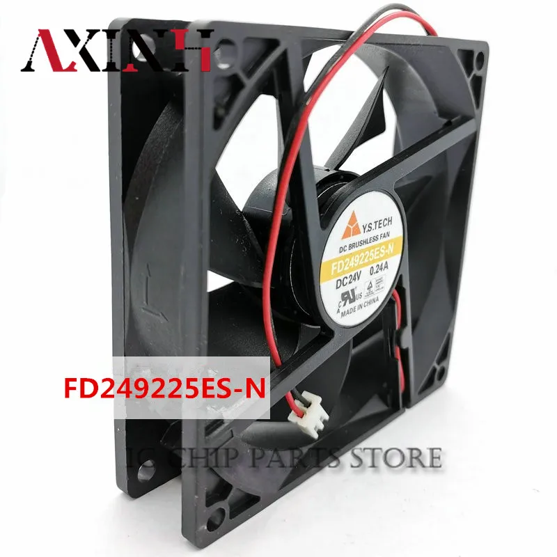 

Original brand new FD249225ES-N 9225 DC24V 0.24A 2WIRE Cooling fan 92*92*25MM in stock