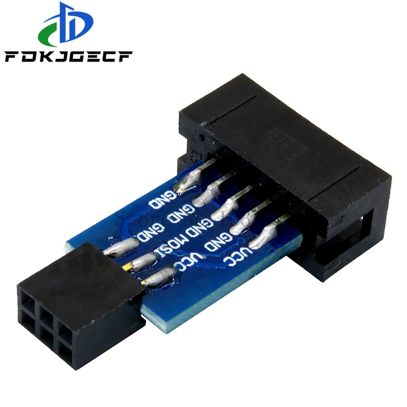 10Pin To 6PiN Convert To Standard 10 Pin To 6 Pin Adapter Board For STK500 AVRISP USBASP ISP Interface Converter AVR