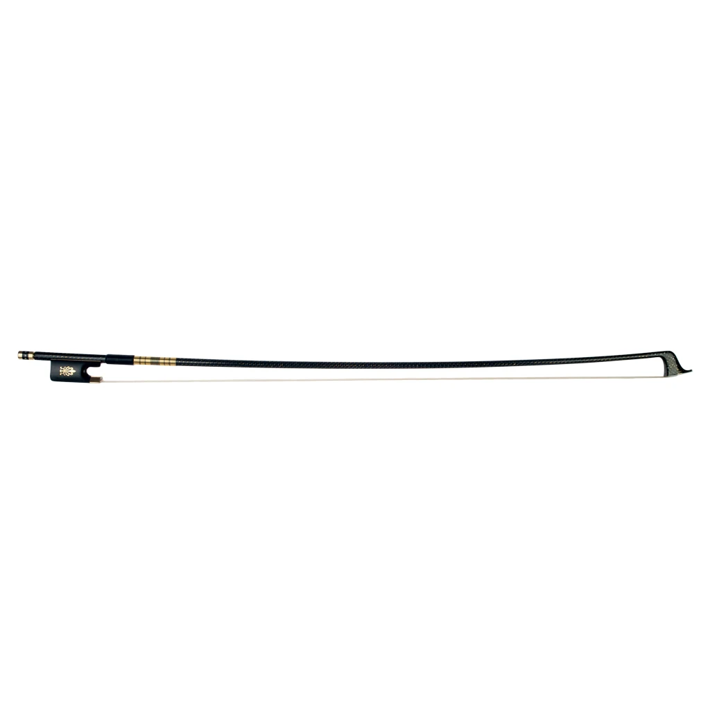 Master 4/4 Carbon Fiber Cello Bow Golden Silk Braided  Stick Round Natural Horsehair Acoustic Cello Bows