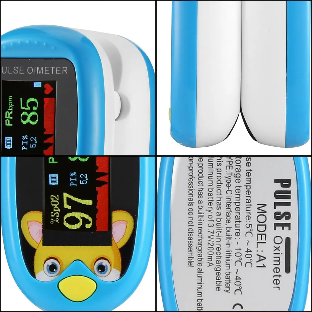 Oximeter Infant Finger Pulse Oximeter Pediatric Blood Oxygen Saturation Meter Neonatal children kids Rechargeable Oximetro SPO2