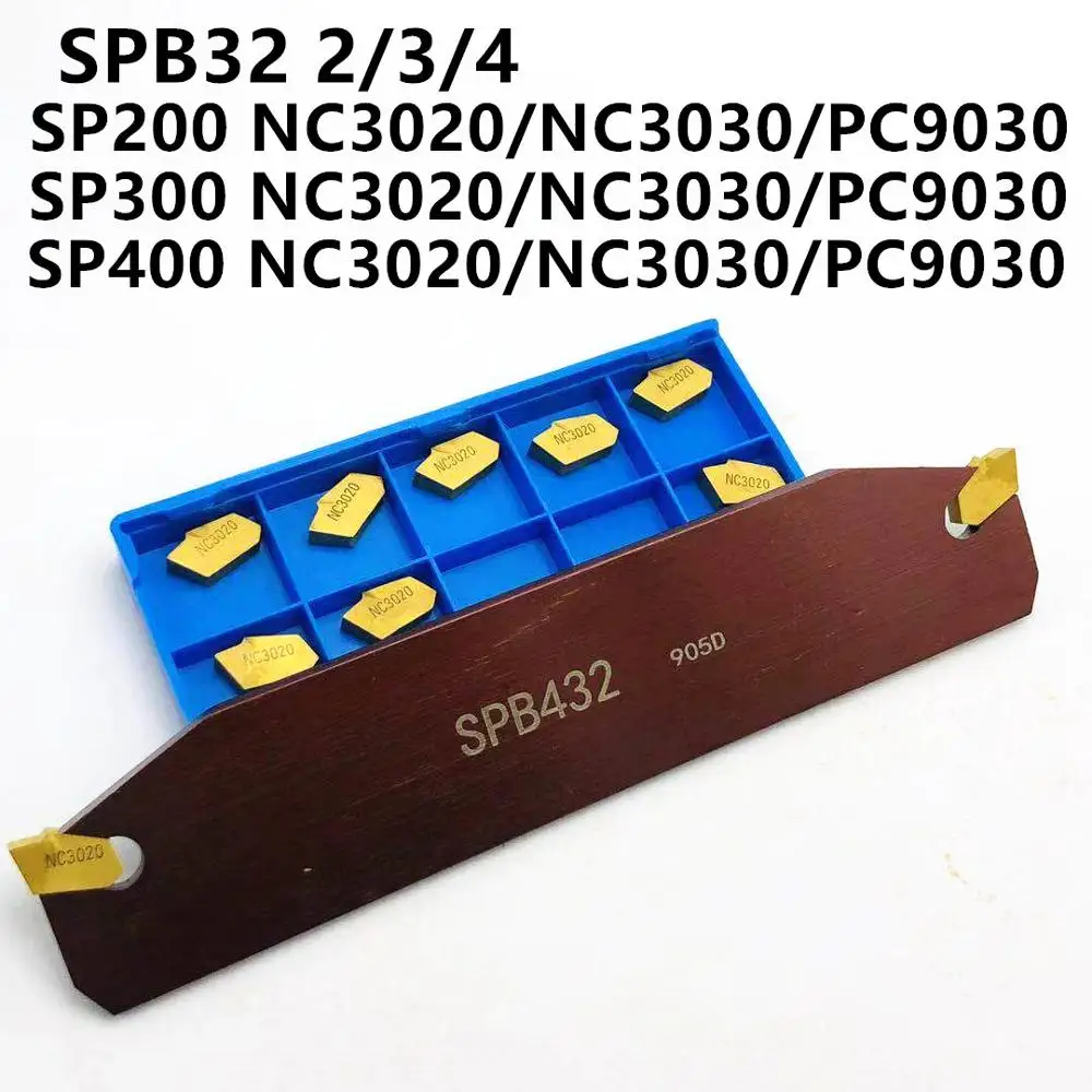 SPB26 SPB32-2/3/4/5/6 indexable insert lathe tool for slitting tools for SP200 SP300 SP400 PC9030 / NC3020 / 3030 turning tools