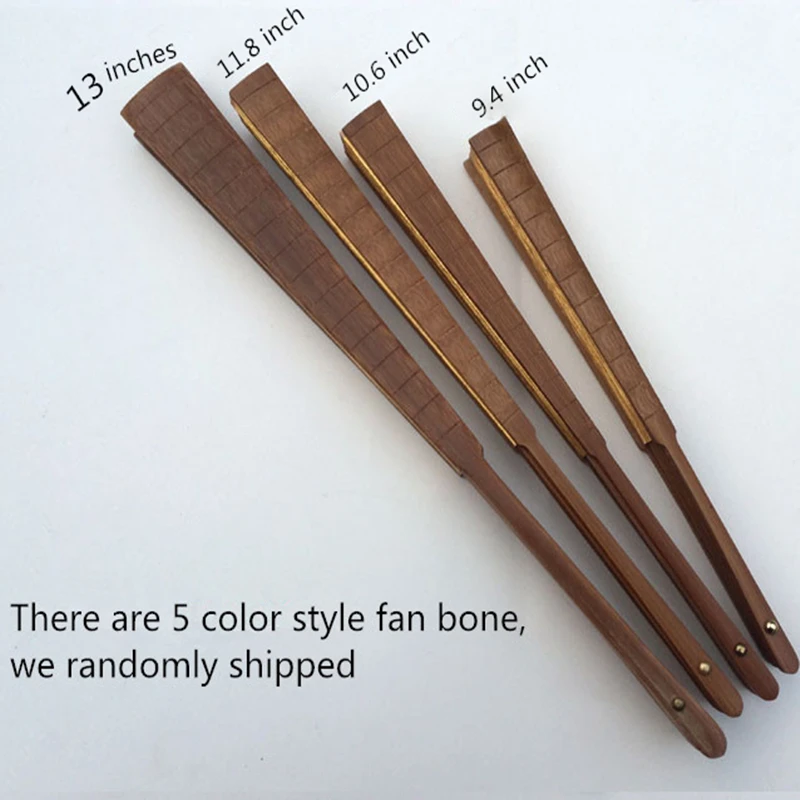 DIY Xuan Paper Gold Decoration Fan with Bamboo Ribs Chinese Folding Hand Fan for Arts, Calligraphy & Home Decor 9.4\
