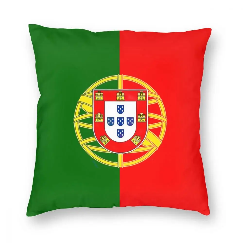 Flag Of Portugal Throw Pillow Cover Polyester Cushions for Sofa Portuguese Flag Creative Pillowcover Home Decor