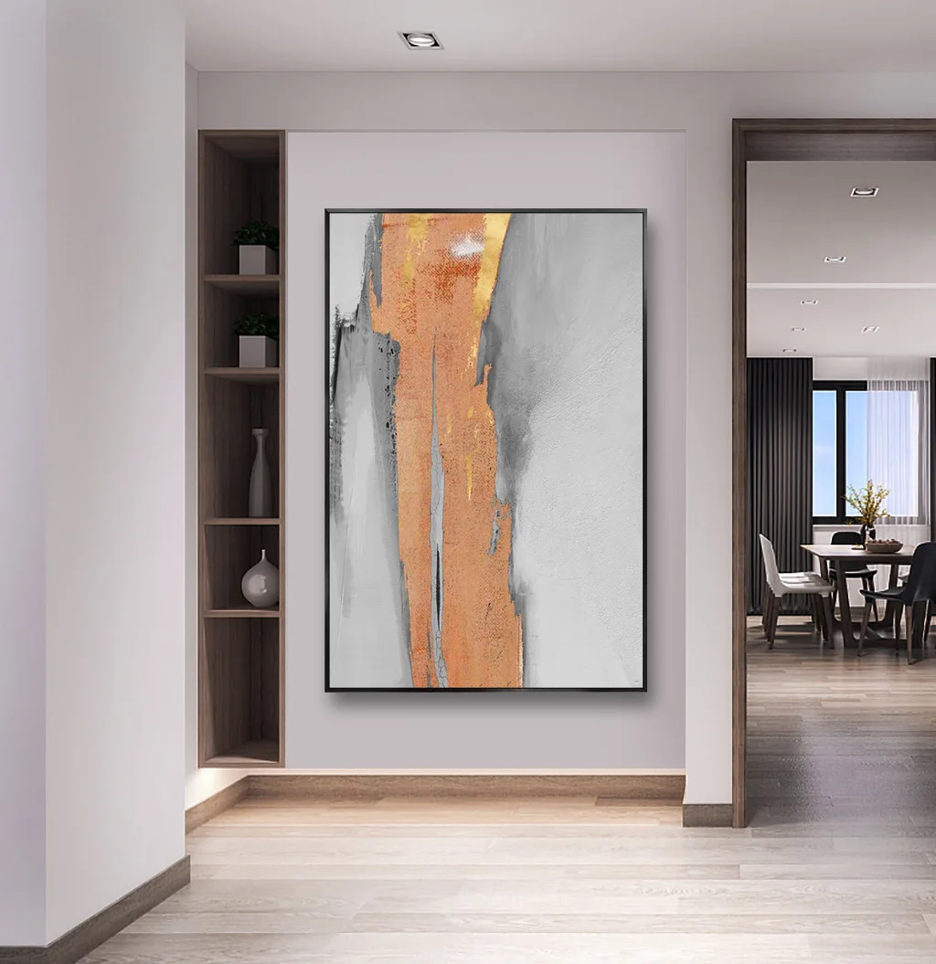 Large Format Abstract Hanging Painting Decorative Painting Morandi Color Block Oil Painting For Home Art Decorative Oil Painting