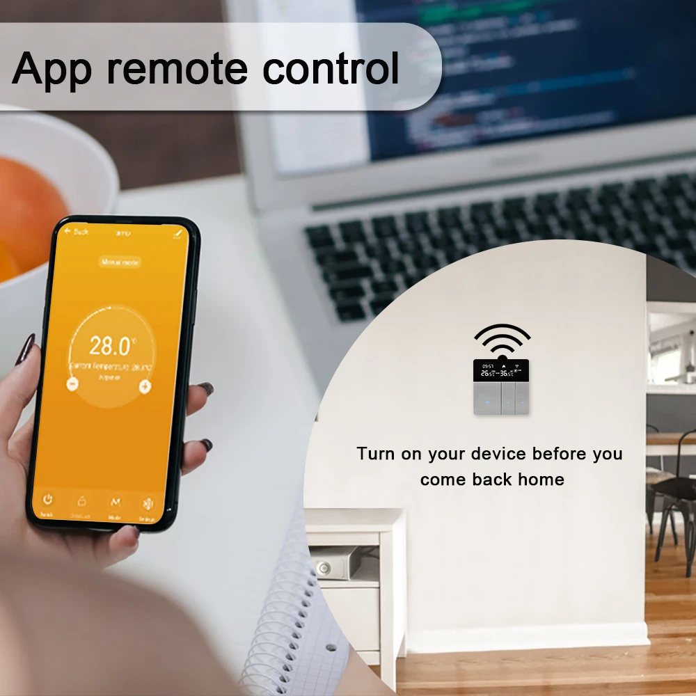 Tuya WiFi termostato intelligente riscaldamento a pavimento elettrico acqua Gas caldaia regolatore di temperatura funziona con Yandex Google Assistant