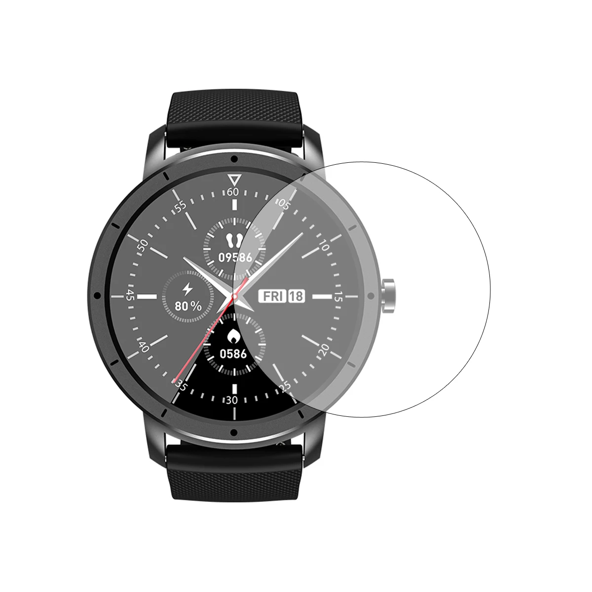 5 pçs tpu macio smartwatch claro película protetora capa completa guarda para howear hw21 esporte relógio inteligente protetor de tela acessórios