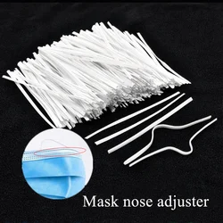 Ajusteur de masque facial, pinces pour le nez, pont, pinces pour le nez, 50/100/500 pièces, 10cm pour chaque masque facial bricolage, prix gros