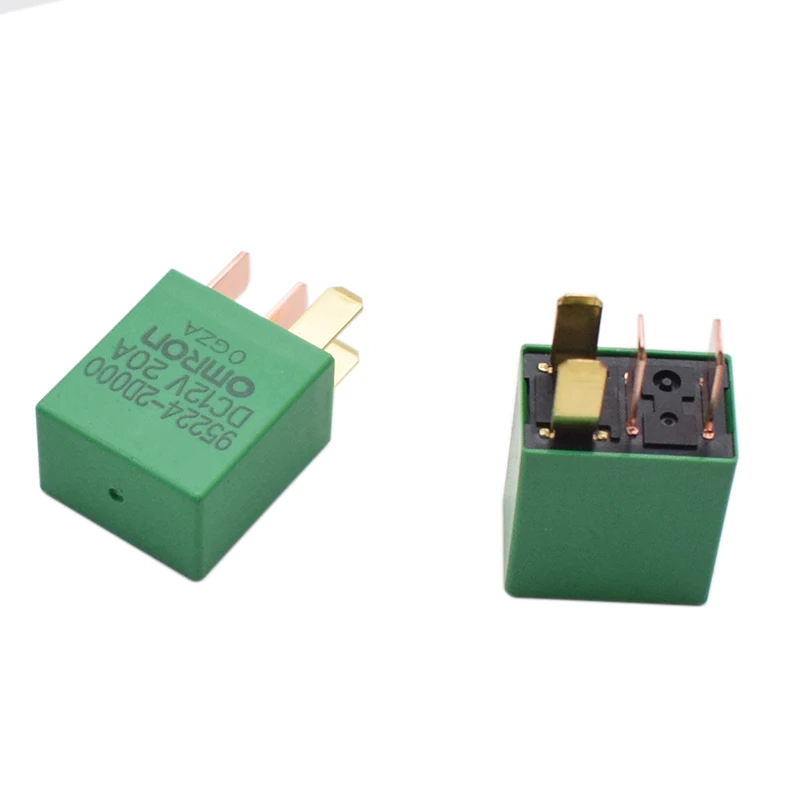 1PC Car Violet Relay for KIA 12V 20A OMRON 4 Pins 5 Pins Green Color Power Relay Assembly view 4