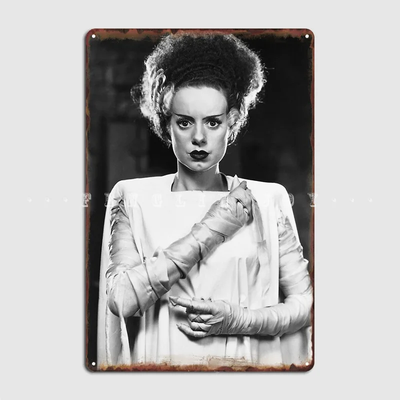 Classic Bride Of Frankenstein Metal Sign Cinema Kitchen Mural Painting Mural Personalized Tin Sign Posters