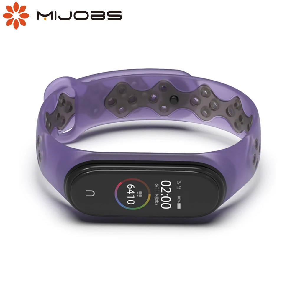 Strap for Mi Band 4 3 Transparent Bracelet for Xiaomi Correa Bend 4 Opaska Pulseira Silicone Wristband for Miband 3 Belt Jelly