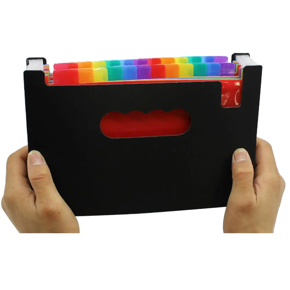 Colorful A5 Document Organizer Multi-Layer Expanding File Receipt Folder Organizer Pockets Holder Carpeta Archivadora For Parper