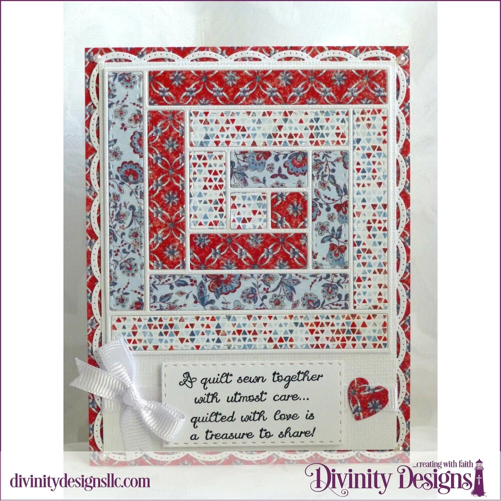 Log cabin quilt Metal Cutting Dies  Embossing Scrapbooking Stencil Craft Cut Die For DIY Card Crafts Handmade image 2