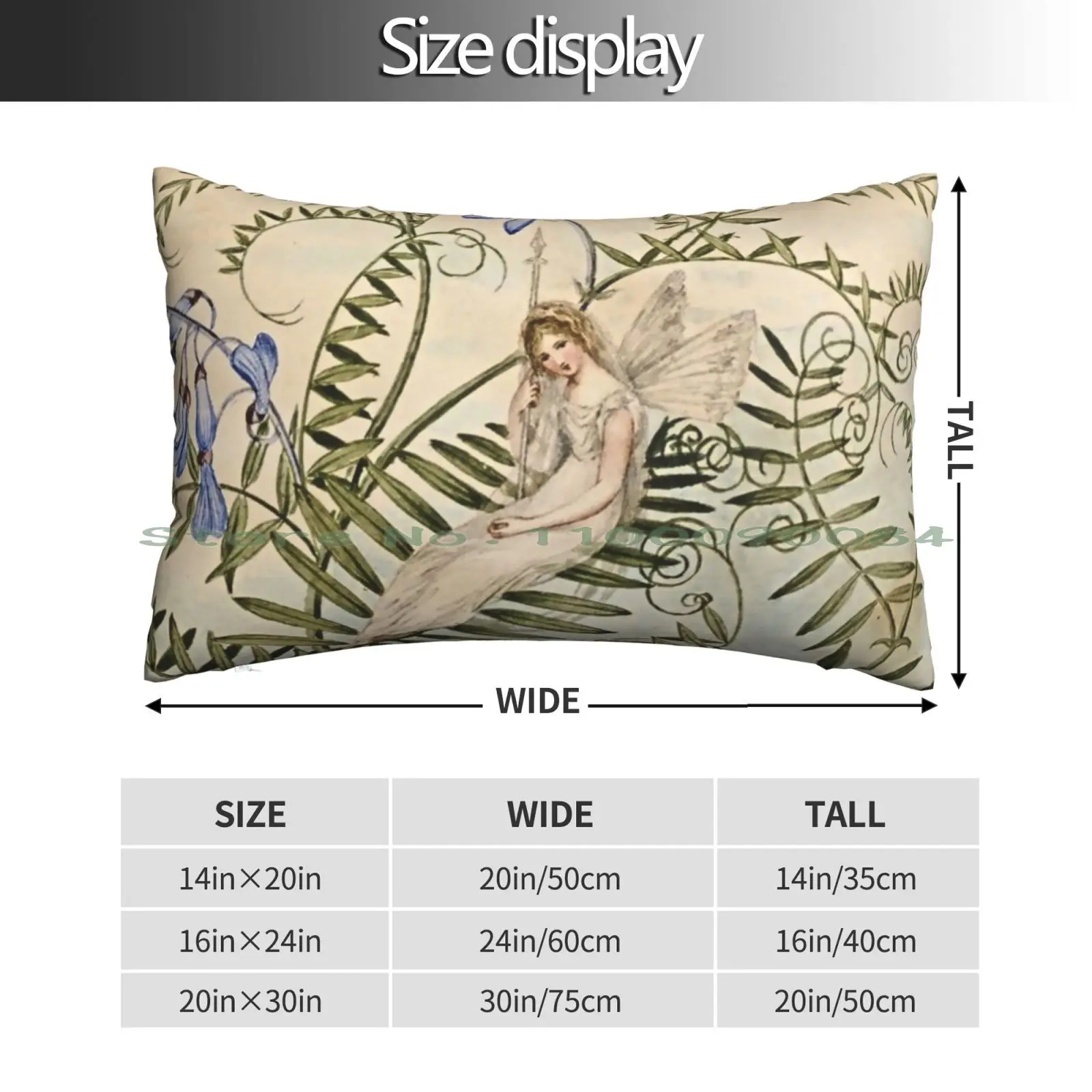 “fairy Resting Among Flowers” By Amelia Jane Murray Pillow Case 20x30 50*75 Sofa Bedroom The One Where I Turn Fifty Fifty