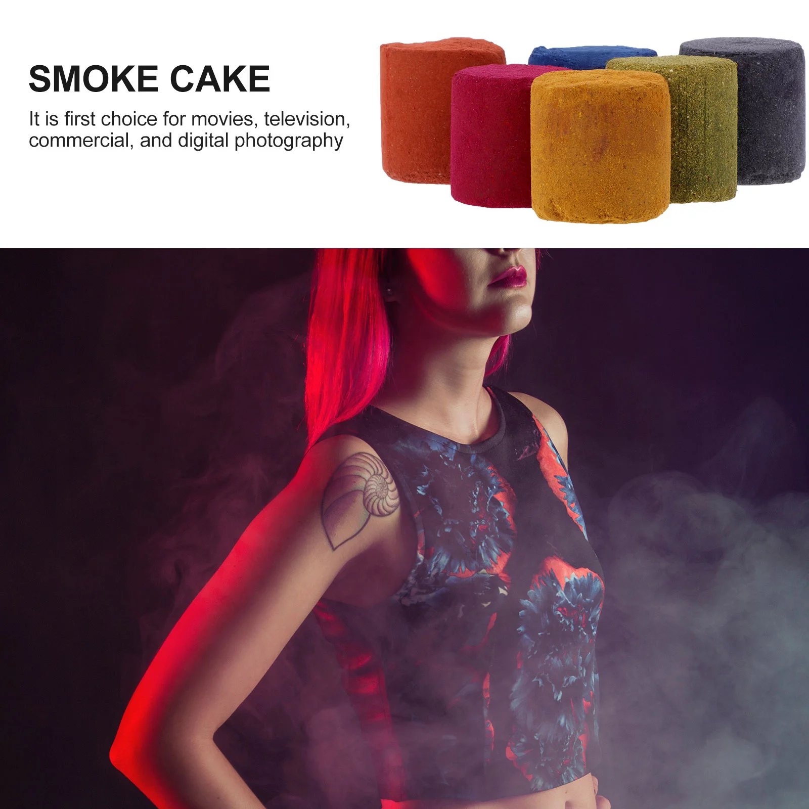 12pcs Photography Tools Creative Smoke Cake For Photo Smoke Props Smoke Effect Photography Props #