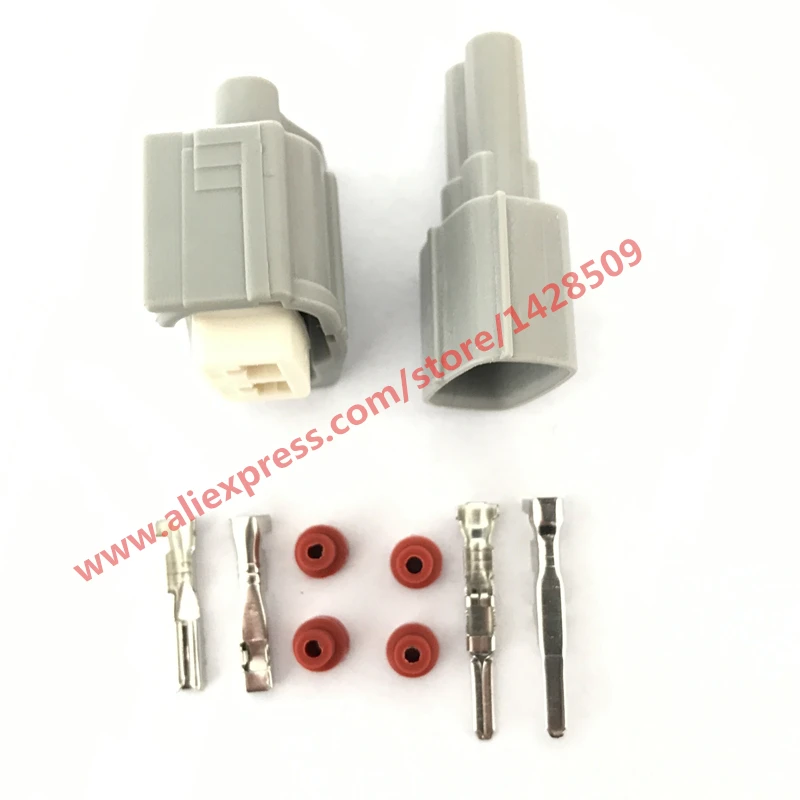 1 Set Female And Male 2 Pin Kit Toyota Auto Electrical Connector Housing Nozzle Connector 6189-0611