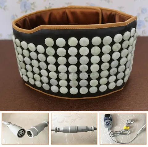 Jade Tourmaline Electric Heating Warm Uterus  Lumbar Magnetic Therapy Belt 220V
